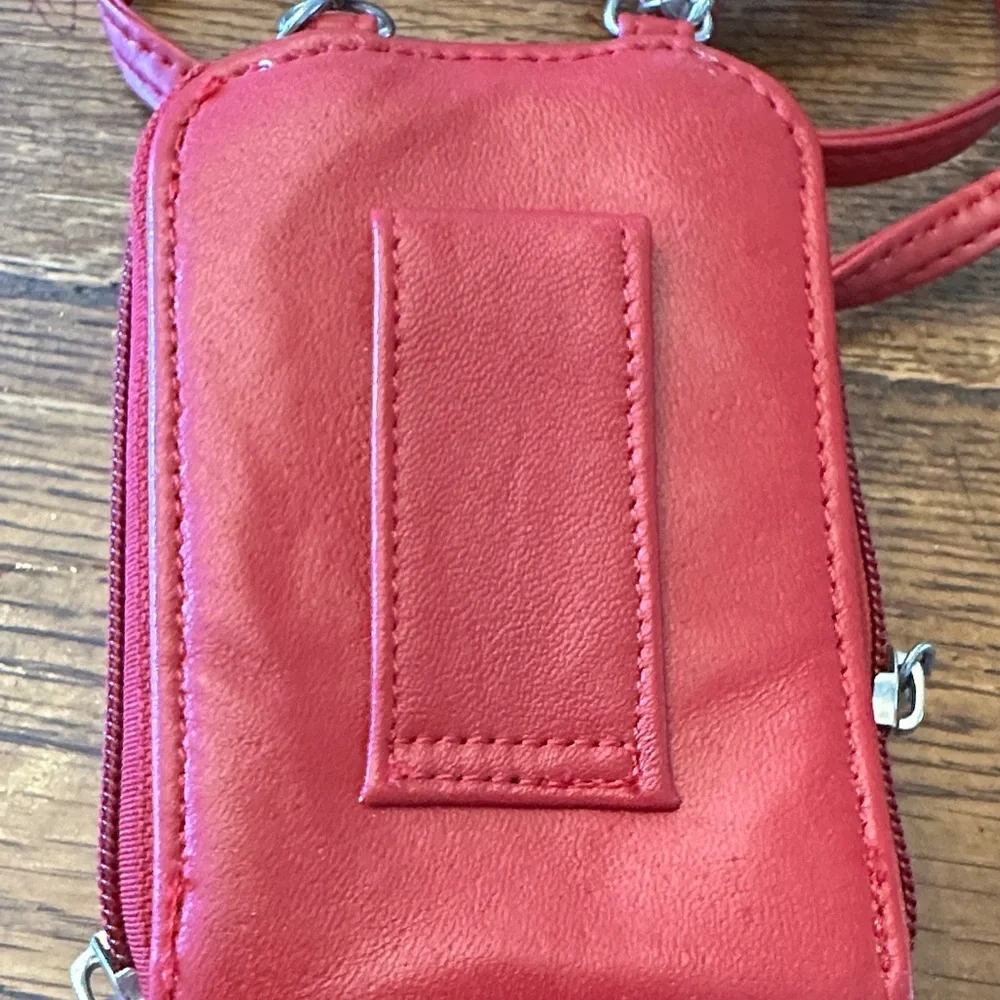 NWOT Buxton Cherry Red Phone Case and Wallet